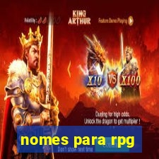 nomes para rpg